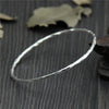 C&R Real 999 Sterling Silver bangle bracelet for women bracelets simple slim Thai Silver bangles Fine Jewelry