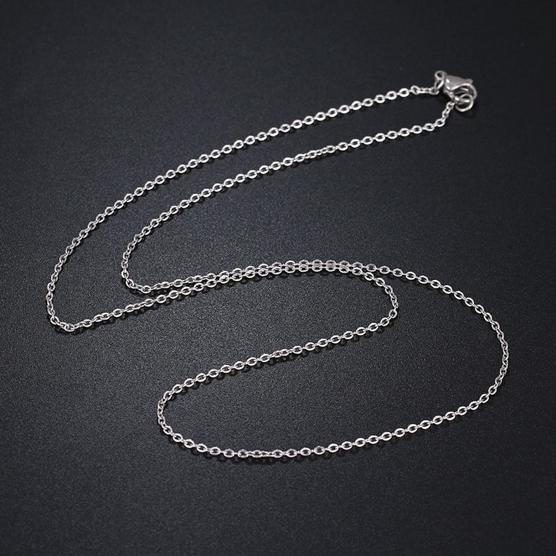 CACANA Stainless Steel Chain Necklaces For Man Women Gold Silver Color For Pendant Fine Donot Fade Jewelry N1918