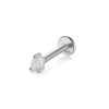 CANNER 925 Sterling Silver Opal Piercing Earring for Women Exquisite Crown Ear Studs Cartilage Earring Body Jewelry Gift 1piece