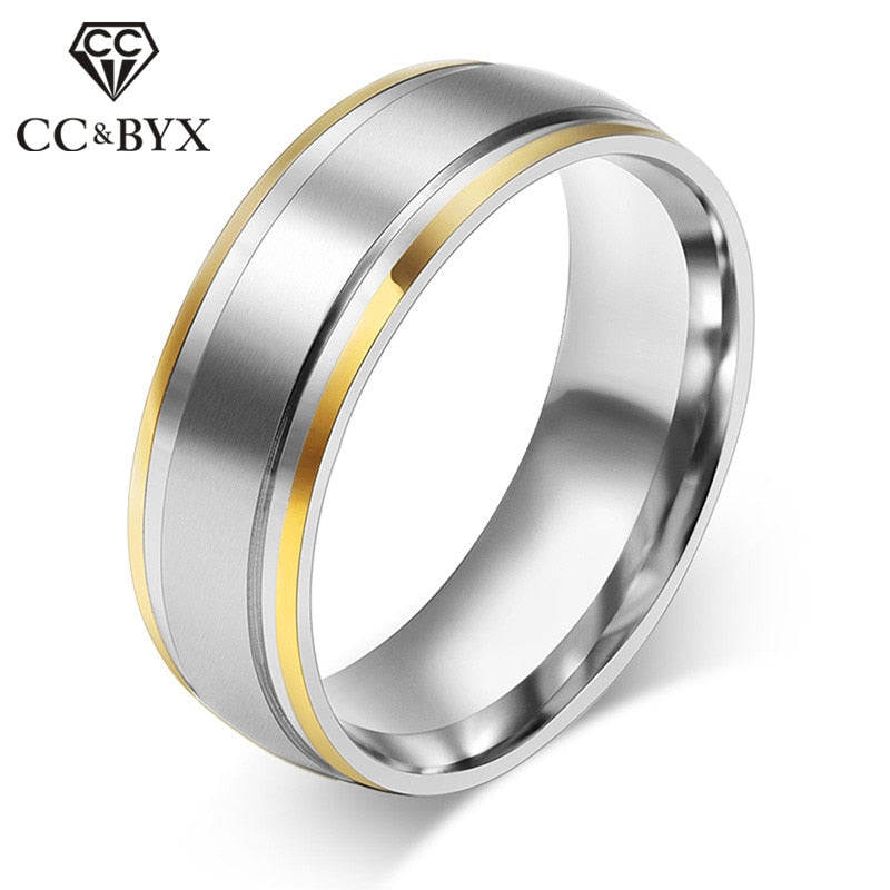 CC Simple Stainless Steel Rings For Women And Men Classic Fashion Jewelry Ring Party Accessories Bijoux Drop Shipping CC923
