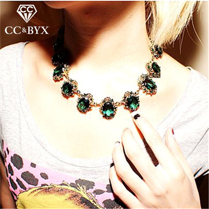 CC Vintage Necklace For Women Chokers Necklaces Pendants Hyperbole Clavicle Chain Accessories Pendant  Jewelry CCN168a