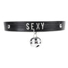 CEA 2021  Goth Necklace For Women Vintage Black Bell Letter Leather Choker Gothic Accessories Girls Party Jewelry