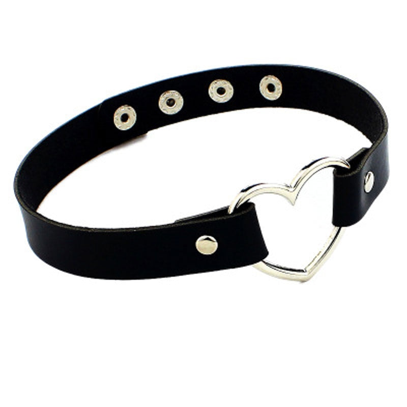 CEA 2021  Goth Necklace For Women Vintage Black Bell Letter Leather Choker Gothic Accessories Girls Party Jewelry