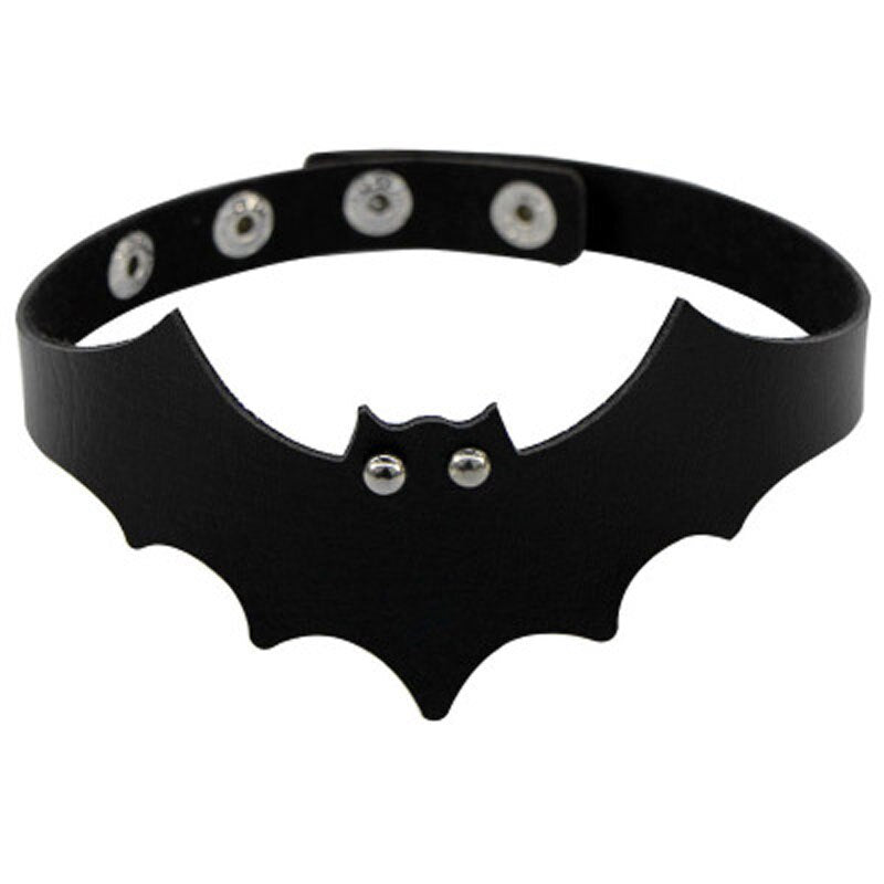 CEA 2021  Goth Necklace For Women Vintage Black Bell Letter Leather Choker Gothic Accessories Girls Party Jewelry