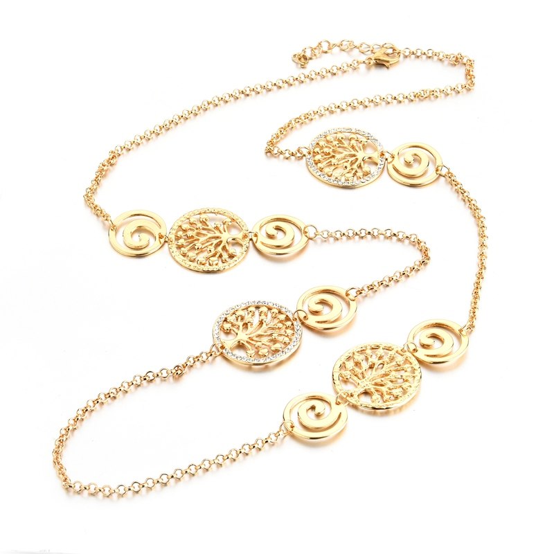 Necklace Women Fine Jewelry Long Chain Pendant Necklace Long Sweater Necklace For Woman Statement Necklaces SNE170102