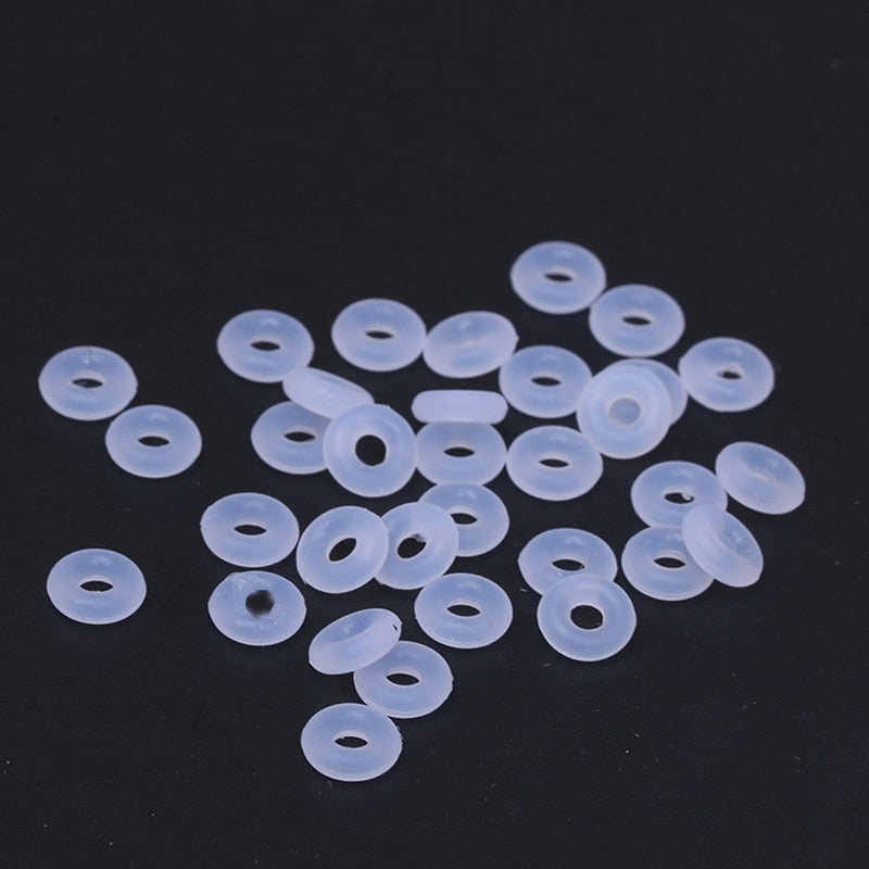 CHIELOY Elastic Ring Silica Gel Clips Charms Fit Original Brand Bracelet Bangle for Women Rubber Safety Stopper Bead DIY Jewelry
