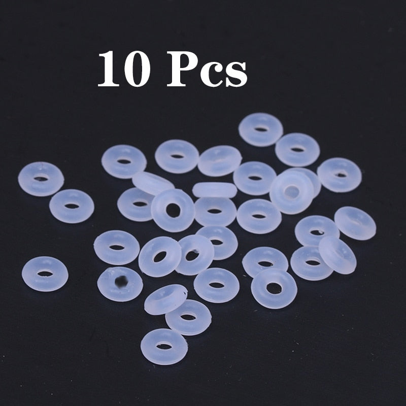 CHIELOY Elastic Ring Silica Gel Clips Charms Fit Original Brand Bracelet Bangle for Women Rubber Safety Stopper Bead DIY Jewelry
