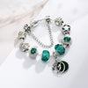 CHIELOYS 2022 Crystal Brand Charm Bracelets &amp; Bangles For Women DIY Silver Color Charm Pulsera Green Bracelets
