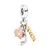 CHIELOYS 2Pcs Special Offer Family Happy Charm Pendant Beads Fit Original DIY Bracelets Necklaces For Women Men Jewelry Making