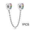CHIELOYS 2Pcs/lot Rainbow Of Love Charm Pendant Bead Fits Brand Bracelet &amp; Necklace For Women Jewelry Diy Making Gifts