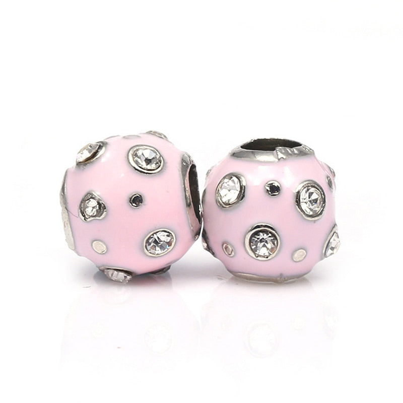 CHIELOYS 2Pcs/lot Rainbow Of Love Charm Pendant Bead Fits Brand Bracelet &amp; Necklace For Women Jewelry Diy Making Gifts