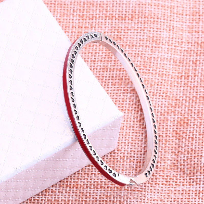 CHIELOYS 7 Color Enamel Charms Bracelets Bracelets Fit Original Bracelet For Women Couple Silver Color Christmas Jewelry Gift