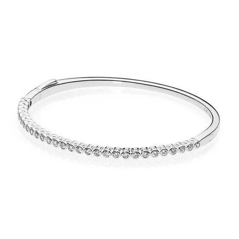 CHIELOYS 7 Color Enamel Charms Bracelets Bracelets Fit Original Bracelet For Women Couple Silver Color Christmas Jewelry Gift