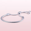 CHIELOYS TOP Selling Silver Plated Classic Round Snake Chain Bracelet Charm Beads Link Chain Bracelets For Women Jewelry