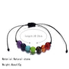 CHSXY 7 Chakra Natural Stone Beads Bracelet Reiki Healing Balance Woven Rope Bracelets for Women Men Prayer Amulet Yoga Jewelry