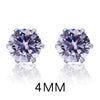 925 Sterling Silver Earrings For Women Jewelry Classic Stud Earrings Silver For Girl Cubic Zircon Ear Earring Brinco