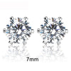Men's Silver Stud Earrings Female Brincos Cute Circle Cubic Zirconia Crystal Earing Jewellery Korean Fashion Kolczyki