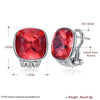 Brand Fine Jewelry Women Earrings Made With Austria Crystal Clip Earrings Round Shape Earrings Brincos CWE101