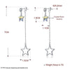 Brand Fine Jewelry Women Earrings Made With Austria Crystal Drop Earrings Star Shape Earrings Brincos CWE088