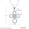 Fine Jewelry 925 Sterling Silver Cross Style Pendant Necklace Made With AAA+ Zircon Necklace Lady Jewelry CWN003