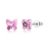 Fine Jewelry 925 Sterling Silver Stud Earrings Butterfly Shape Crystal From Austria Earrings Gifts For Women CWE067