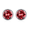 Fine Jewelry 925 Sterling Silver Stud Earrings Round Shape Crystal From Austria Earrings Gifts For Women CWE068