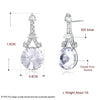 Fine Jewelry 925 Sterling Silver Stud Earrings Tower Round Crystal From Austria Earrings Gifts For Women CWE094