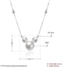Fine Jewelry 925 Sterling Silver With Cute Pearl Pendant Necklace Round Shape Pendant Necklace Jewelry CWN039