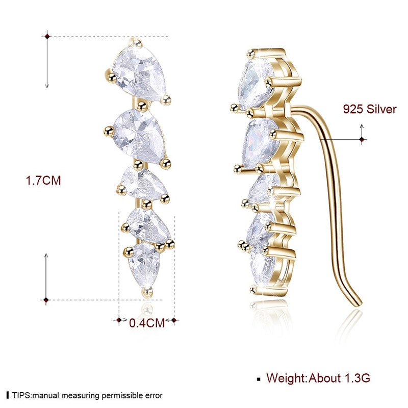 Fine Jewelry Round Stud Earrings 925 Sterling Silver Vintage Allure Stud Earrings For Women Original Jewelry CWE027