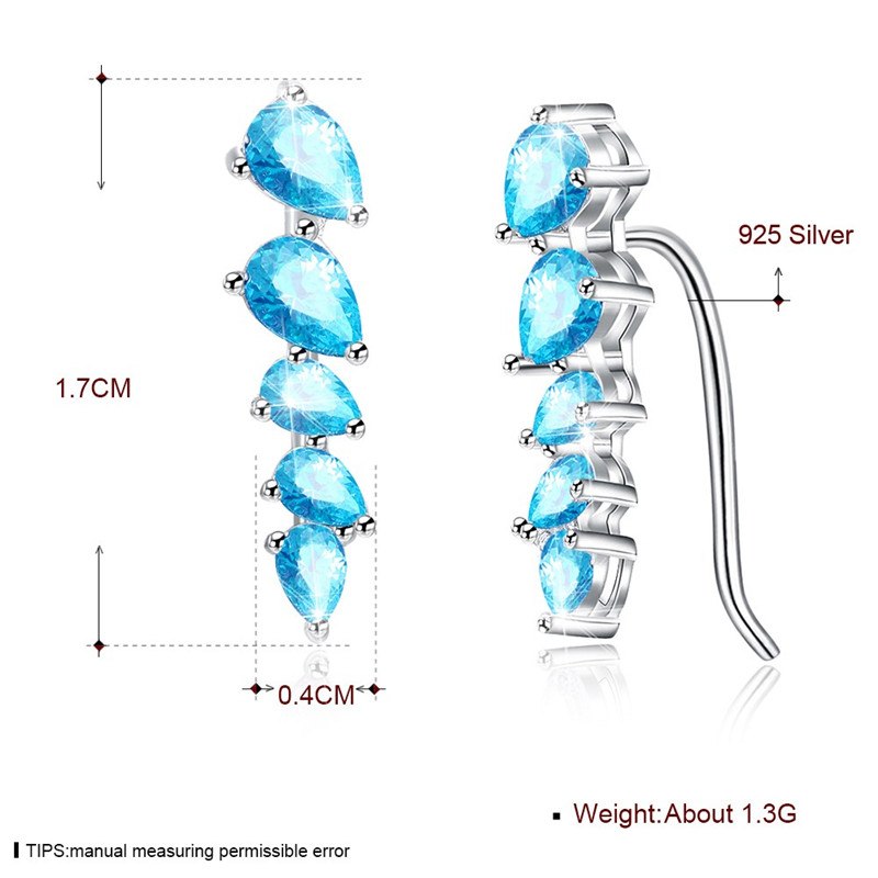 Fine Jewelry Round Stud Earrings 925 Sterling Silver Vintage Allure Stud Earrings For Women Original Jewelry CWE027