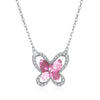 Fine Jewelry Women Necklace Crystal from Austria Butterfly Shaped Pendant Necklace For Women CWN053