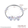 New 925 Sterling Silver Bracelets Irregular Crystal From Austria Double Layer Bracelets For Women Jewelry CWB057