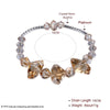 New 925 Sterling Silver Bracelets Irregular Crystal From Austria Snake Chain Bracelets For Women Jewelry CWB064