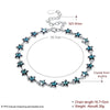 New Arrival 925 Sterling Silver Bracelets Star Shape Crystal From Austria Around Bracelets For Women CWB063