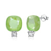 New Fine 925 Sterling Silver Stud Earrings 11 Colors Crystal From Austria Earrings For Women Jewelry CWE061