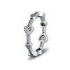 925 Sterling Silver All Hearts Ring For Women Original Jewelry DIY Making Fashion Anniversary Gift
