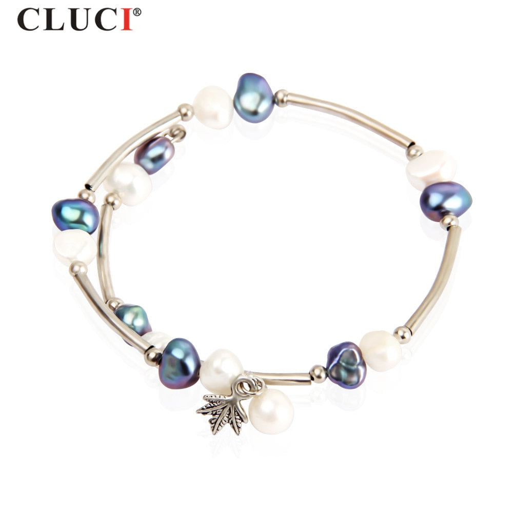 2020 New Pearl Bracelet For Women Jewelry silver plated Fine 6-7mm Jewelry Bracelets