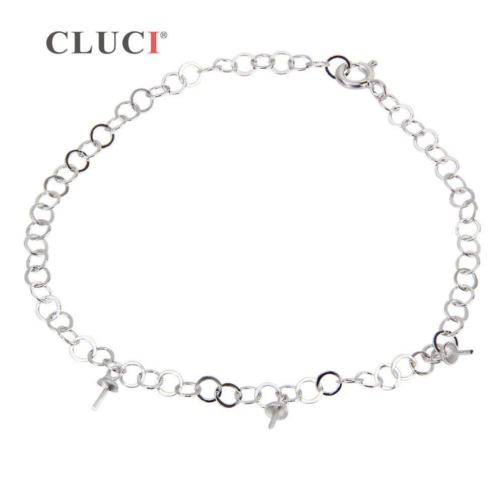 925 sterling silver Charm Bracelet accessary to match pearls Women Pulseras Jewelry Gift Love Wedding Banquet Wholesale