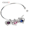925 sterling silver Fashion charm bracelet, can macth cage pendants, adjustable bracelets for women Bangles Gift Party