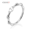 925 sterling silver bamboo joint ring finding to match pearl, Statement Jewelry for Women Good Gift DIY Accessories