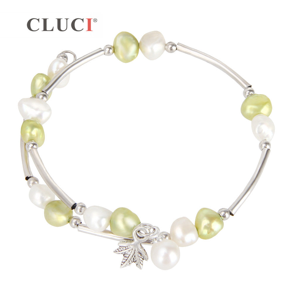Cute Irregular pearls bracelet adjustable silver plated jewelry for women High Quality jewelry