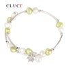 Cute Irregular pearls bracelet adjustable silver plated jewelry for women High Quality jewelry