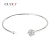 Exquisite five-pointed star 925 sterling silver bracelet accessary Adjustable Tiny Flower Bijoux bracelet to match pearl