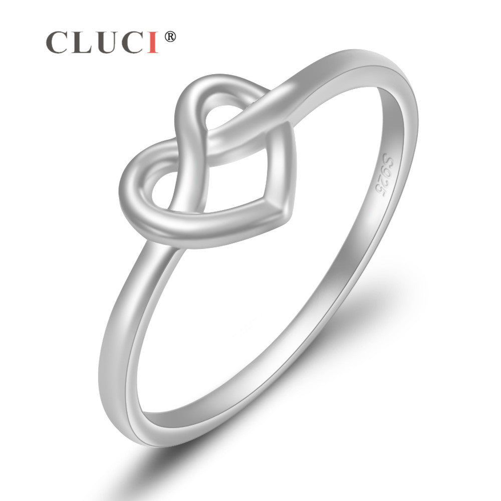Hot Sell 925 Sterling Silver Heart-Shaped Ring Wedding And Valentine's D Gift For Woman Love Ring
