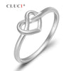 Hot Sell 925 Sterling Silver Heart-Shaped Ring Wedding And Valentine's D Gift For Woman Love Ring
