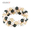 adjustable pearls wire wrap bracelet, strand bracelet for women Simple Style Silver Plated Charm Bracelet Jewelry Gift