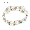 adjustable silver plated wire wrap bracelet dainty white pearls Simple Style Love Wedding Banquet charm Wholesale