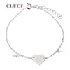 lobster clasp 925 sterling silver pearls bracelet accessary Custom Personalized Name Bracelet for lovers' Engrave Name