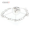 women jewelry lobster clasp 925 sterling silver adjustable bracelet fittings with 3 pcs pearls seats, can stick pearls on