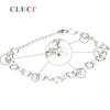 women jewelry lobster clasp 925 sterling silver bracelet fittings with 5 pcs pearls seats Bracelet Bridesmaids Gift